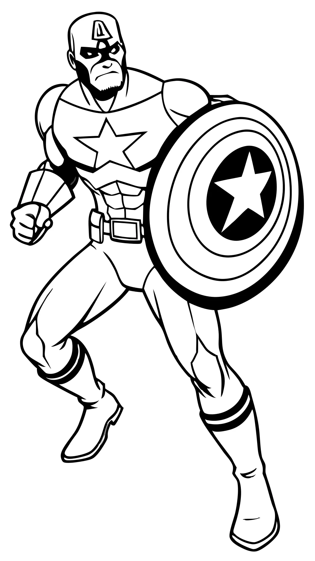 coloring pages of captain america